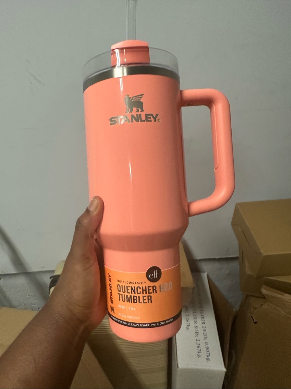 Stanley ELF Cosmetica Collab Coral Fixation 40oz Quencher